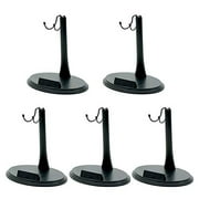 5 Pcs 12 inch Dolls Stand Holder Plastic Action Figure Stand 1/6 Scape U Shape Action Figures Base Display Stand for Sideshow Figures Black