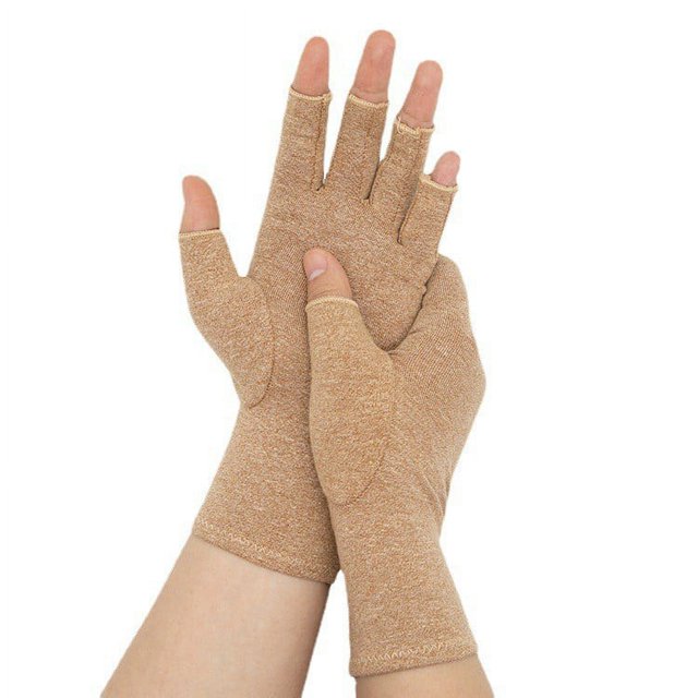 Guantes de entrenamiento para la salud y el estrés para hombres y mujeres Guantes de ciclismo para ejercicios de fitness y cuidado de las articulaciones de medio dedo