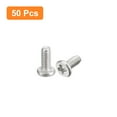 thumbnail image 3 of Uxcell M1.2x0.25x3mm 50 Pack Metal Flat Round Head Screws Phillips Drive Machine Bolt, 3 of 5