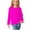 Hot Pink, variant on Toddler Long Sleeve Shirt Girls Soft T-Shirts Layering Tees Kids Long-Sleeve Top