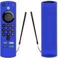 thumbnail image 1 of Funda de silicona azul para control remoto por voz Alexa (3.ª generación) (versión 2021) - Funda protectora completa luminosa a prueba de golpes para control remoto Fire TV Stick JM, 1 of 5