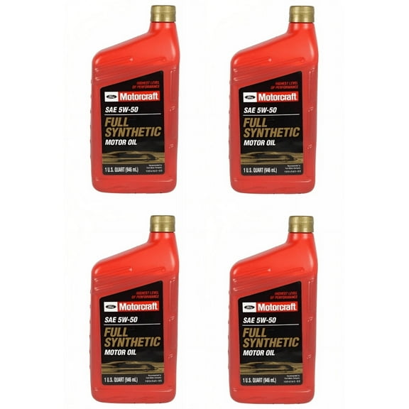 4 Quarts Motor Oil OEM FORD MOTORCRAFT Fully Synthetic SAE 5W50