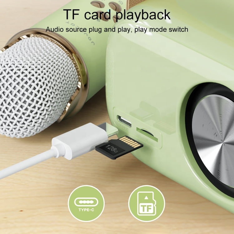 Wireless Karaoke Speaker with Microphone, Portable Bluetooth Audio for Family Gathering & Home Entertainment