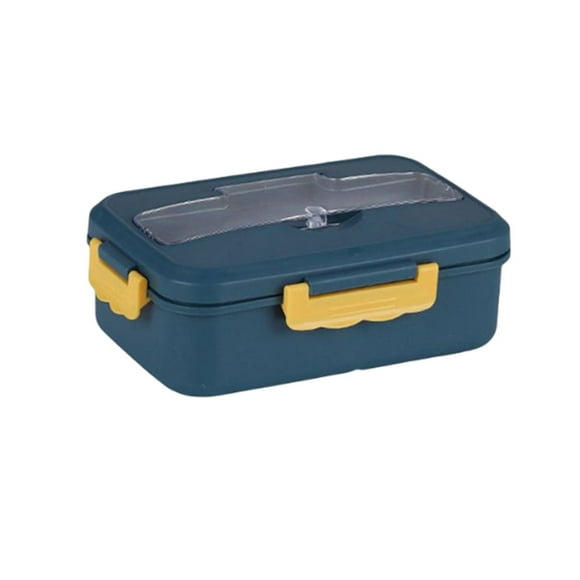 Toystoory Fiambrera aislante con tapa, contenedor de comida para calefacción, fiambrera de plástico para niños, escuela, Picnic al aire libre, viaje Mostrada Azul oscuro Toystoory HA067596-01