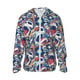 thumbnail image 1 of Balery cool rock Skull Sudadera ligera de manga larga con capucha y protección solar UPF 50+ para hombre y mujer, ideal para pesca y running-Large, 1 of 7