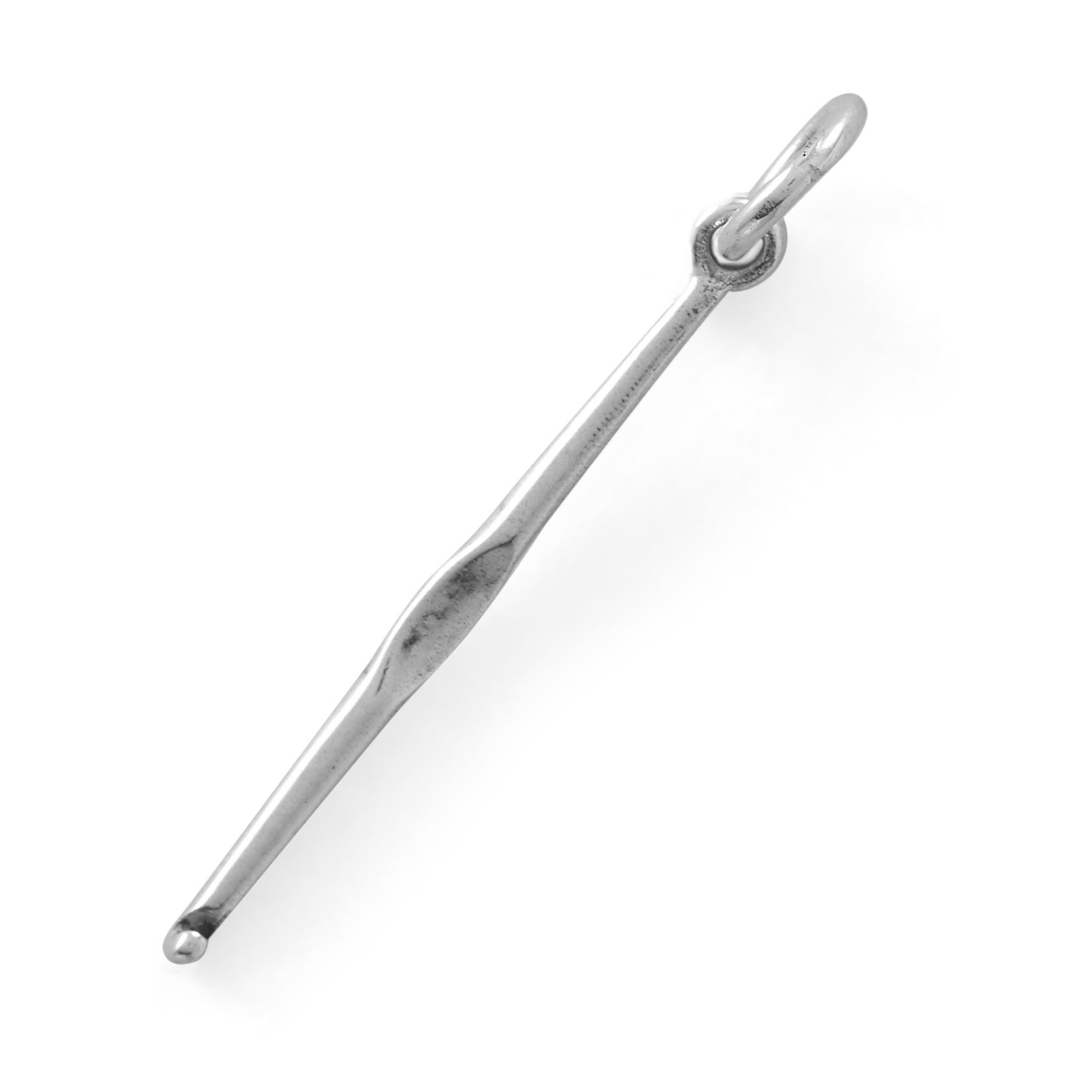 .925 Sterling Silver Crochet Hook Charm
