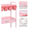 thumbnail image 3 of Carrito Organizador De Acero Multifunción Con Ruedas Rosa, 3 of 3
