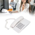 thumbnail image 4 of Home Corded Telephone, Pause Function Wired Landline Phone Flash Function Adjustable Volume  For Hotel For Home White, 4 of 8