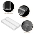 thumbnail image 3 of Uxcell 5Pcs 80 x 40 mm Acrylic Place Card Holders Clear Card Holder Stand Clear, 3 of 5