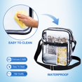 thumbnail image 5 of Bolso bandolera transparente Greenpine aprobado por el estadio NFL unisex, 5 of 5