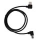 thumbnail image 1 of USB2.0-A Right Bend Male To USB-B Right Bend Male Printers Cable, 1m Black Scanner Cord High Speed Plastic Mini Size  For Data Transmission ANGGREK Scanner Cord, 1 of 8