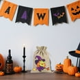thumbnail image 3 of Halloween Drawstring Candy Bag Linen Burlap Pouch For Party Wrapping And Trick Or Soft Storage for Moving Quilt Storage Bags with Zippers And Handles Bag Organizer Storage Storage Closet Clothes, 3 of 3