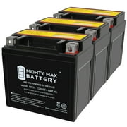 YTZ7S 12V 6AH Replacement Battery compatible with Honda SH 125 a I - 15 - 3 Pack