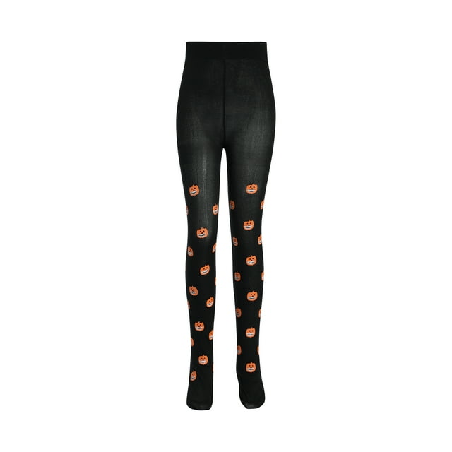Faithtur Collants Imprimés d'Halloween pour Filles, Bas Chauds à Taille Élastique