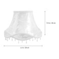 thumbnail image 2 of 1Pcs Victorian Style White Lampshade for Table Lamps Cloth Metal 11.0x7.9in, 2 of 8