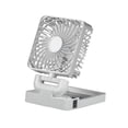 thumbnail image 4 of Ventilador de coche, ventilador portátil para vehículo automóvil, giratorio 360 degree, eléctrico y con energía solar, circulador de aire para autocaravana, Cabezal único blanco, 4 of 8