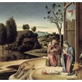 thumbnail image 2 of Bellini, Giovanni 27x26 Gold Ornate Wood Framed with Double Matting Museum Art Print Titled - Birth of Jesus from the Pala Pesaro, 2 of 4