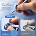 thumbnail image 3 of Ergonomic Training Pen Grip Posture Correction Tool – 4 Pcs Pencil Holder Writing Aid Grip Strength Trainer (Set of 4), 3 of 8