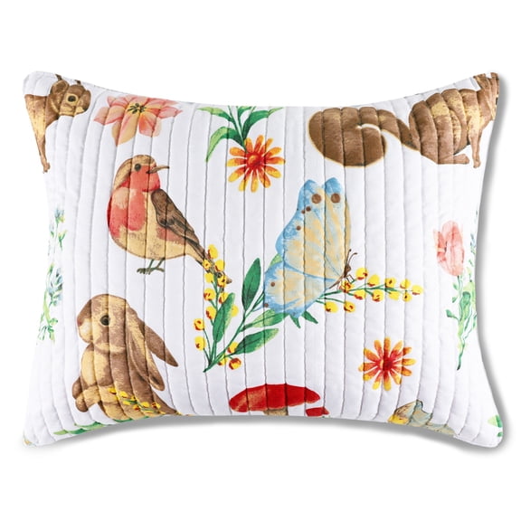 Greenland Home Fashions Willow Spring Garden Pillow Sham, Teen-Adult, King