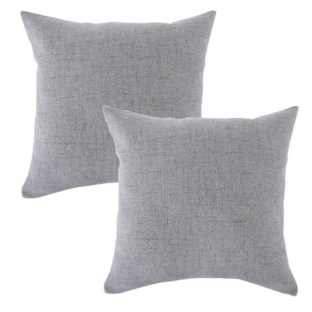Set Of 2 Throw Pillow Covers Coastal Cushions Fine Faux Linen Home Decorative Soft Pillow Case Covers With Zipper For Chair No Pillow Insert Outdoor