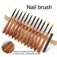 thumbnail image 2 of Happydeer Sandalwood Nail Art Brush Japanese-style Ergonomic Handle Design Eco-friendly Classic Nail Art Brush, 2 of 13