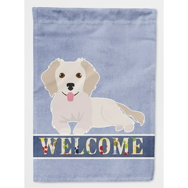 Carolines Treasures CK3702CHF Small Greek Domestic Dog Kokoni No.2 Welcome Flag Canvas House Size
