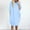1# Light Blue amazon online, variant on Dyegold Shirt Dresses For Women Plus Size Long Sleeve Round Neck Solid Color Tshirt Dress With Pocket Casual Loose Long Tops