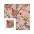 thumbnail image 3 of NextWall  Kianna Jacobean Peel and Stick Wallpaper 20.5 in. W x 18 ft. L - Blush, 3 of 12