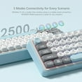 thumbnail image 3 of Womier WK60 Teclado mecánico inalámbrico azul gris teclado de jugador de 3 modos junta de intercambio en caliente teclado retroiluminado RGB para Win Mac PC, 3 of 5
