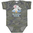 thumbnail image 3 of Inktastic My Grandma Loves Me Cute Elephants Clouds Moon and Stars Boys or Girls Baby Bodysuit, 3 of 5