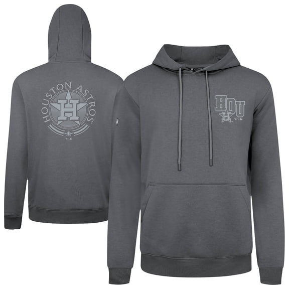 Men's Levelwear Gray Houston Astros Podium Grain Hoodie
