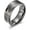 Black, variant on 8MM Men's Stainless Steel Alphabet Number Spinner Ring Decoder Design Silver, Black, Gold