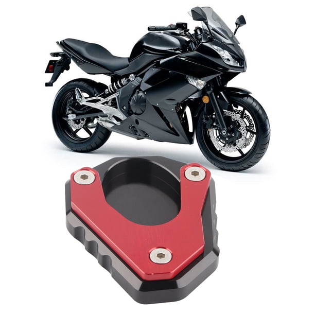 Placa de extensión de soporte lateral placa ampliadora de soporte aleación de aluminio resistente al óxido estacionamiento seguro para reemplazo de motocicleta para 400 2018+ ANGGREK Otros