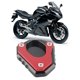 thumbnail image 1 of Placa de extensión de soporte lateral placa ampliadora de soporte aleación de aluminio resistente al óxido estacionamiento seguro para reemplazo de motocicleta para 400 2018+ ANGGREK Otros, 1 of 8