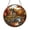 Acrylic 3.5 Inch, variant on Stained Glass Village Church Suncatcher Window Art, Fall Landscape Design, Calm Decorative Accent
