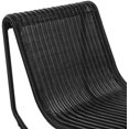 thumbnail image 6 of Meridian Furniture Antigua Black Wicker And Steel Outdoor Patio Rocker, 6 of 11