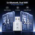 thumbnail image 4 of Wireless Carplay Adapter, TERUNSOUl 2 in 1 Apple CarPlay and Android Auto Adapter Convert Wired to Wireless Dongle for Apple Android, Plug and Play Dongle for iOS 10+ & Android 10+,Silver, 4 of 10