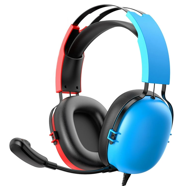 Tilfældig Hindre tømrer Gaming Headset for Nintendo Switch, Xbox Headset with Noise Cancelling  Microphone, Comfortable Wearing, Compatible with Nintendo Switch, PC, PS4,  PS5, Xbox One, Xbox Series X/S, Red & Blue - Walmart.com