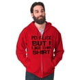 thumbnail image 4 of Flex But Like This Funny Gym Exercise Men Big & Tall Zip Hoodie Brisco Brands 3X, 4 of 6