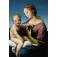 thumbnail image 2 of Raphael 23x32 Black Ornate Wood Framed with Double Matting Museum Art Print Titled - Madonna And Child 8, 2 of 4