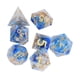 thumbnail image 1 of Juego De Dados De Juego De Rol, Juego De Dados Poliédricos, Pulido A Mano, Ligero, 7 Piezas, Hermosas Inclusiones Para Amigos De La Familia Mgaxyff Azul+Oro, 1 of 8