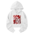 thumbnail image 3 of FAWUUDO Valentines Gift for Her Womens Hooded Sweatshirt Long Sleeve Pullover Printed Graphic Casual Romantic Cozy Holiday Wear White M, 3 of 7