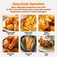 thumbnail image 6 of VUSIGN 1800W 5.3QT Deep Fryer with 3 Frying Baskets, Adjustable Temperature, Lid with Viewing Window, Stainless Steel, 6 of 10