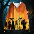 thumbnail image 4 of Towmus Oversize Hoodies for Women Y2K Halloween Sweatshirt Zip Up Jackets Long Sleeve Cardigan Sweater Shirts, 4 of 6