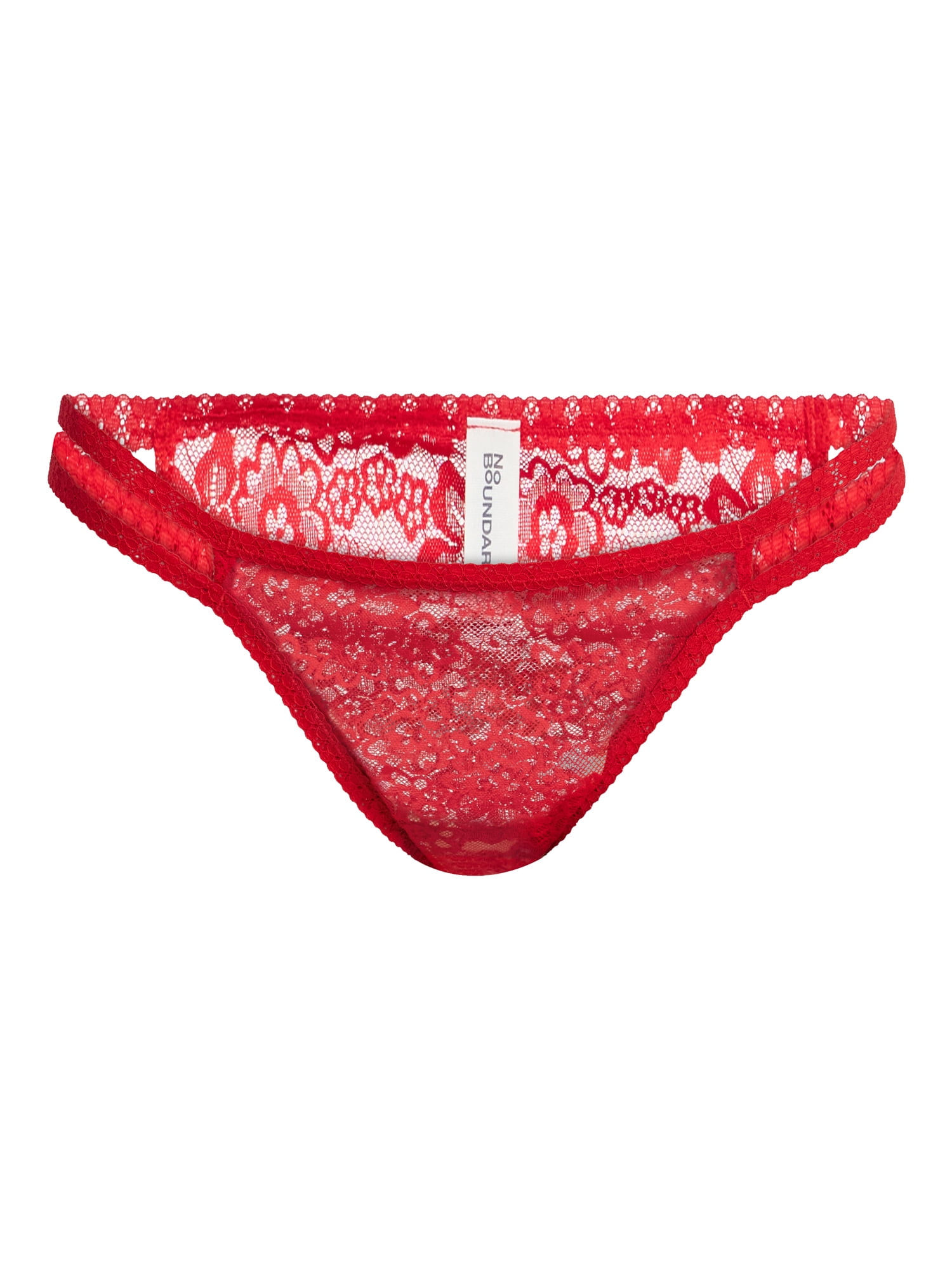 No Boundaries Strappy Lace Cheeky Panties, 3-Pack, Women's, Sizes XS-XXXL