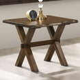 thumbnail image 2 of Furniture of America Arpe X-Cross Leg End Table, Walnut, 2 of 5