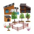 thumbnail image 4 of kusrkot Model Figurines Fairy Garden Early Educational Toys Cake Topper Sand Table Scene, 4 of 9