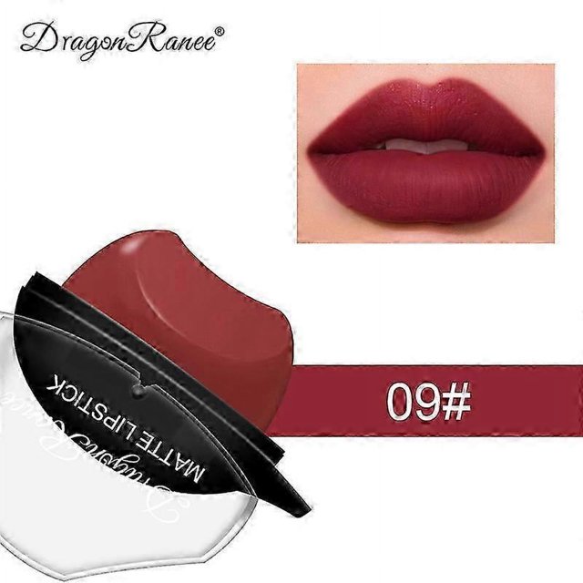 Lápiz labial con forma de labio DRAGON RANEE, maquillaje, lápiz labial perezoso, brillo labial hidratante mate aterciopelado, resistente al agua, antiadherente, maquillaje de larga duración, color 0