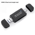 thumbnail image 3 of VONKY Card Reader Memory Adapter USB Splitter Multipurpose Computer Supplies Long-lasting Craftsmanship Professional USB 2.0, 3 of 6