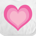 thumbnail image 4 of Inktastic Pink Valentine Heart Girls Baby Bib, 4 of 4